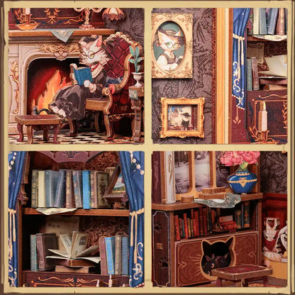 Book Nook Count Cat’s Study